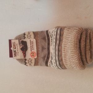 Muk Luks thermal slipper socks.